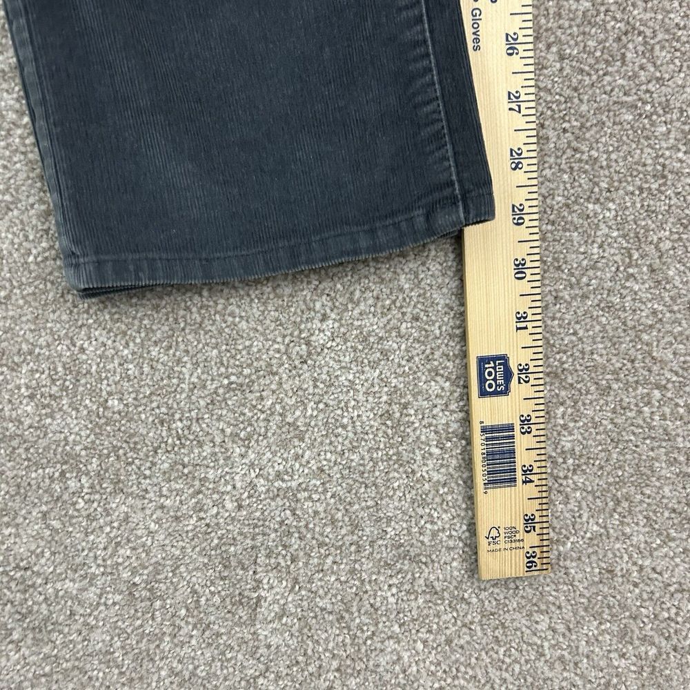 L.L Bean Corduroy Pants Women's‎ Size 10 Regular Straight Leg Favorite Fit Gray - Picture 9 of 10